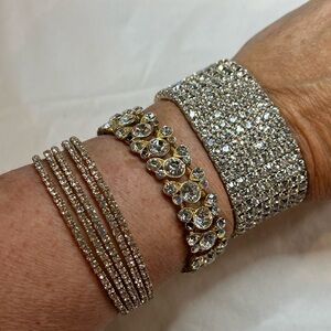3 Rhinestone Bracelets